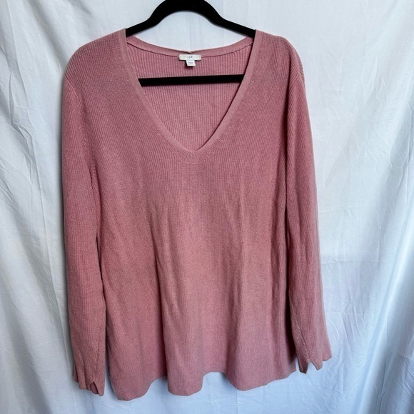 J. Jill Sweaters - J Jill V-Neck Pullover Ribbed Knit Sweater Size XL